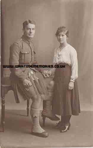 Frank and Dorthy Fuller on their wedding day, September 1918